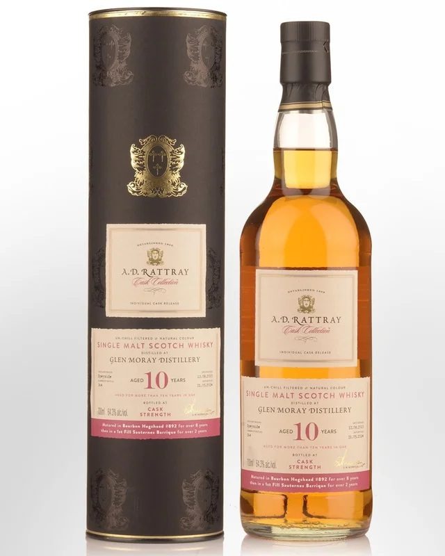 2013A.D.RattrayCaskCollectionGlenMoray10YearOldCaskStrengthSingleMaltScotchWhisky(700ml)