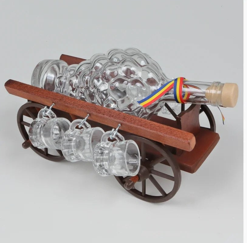 Carriagewithbottleand6glassesgiftset
