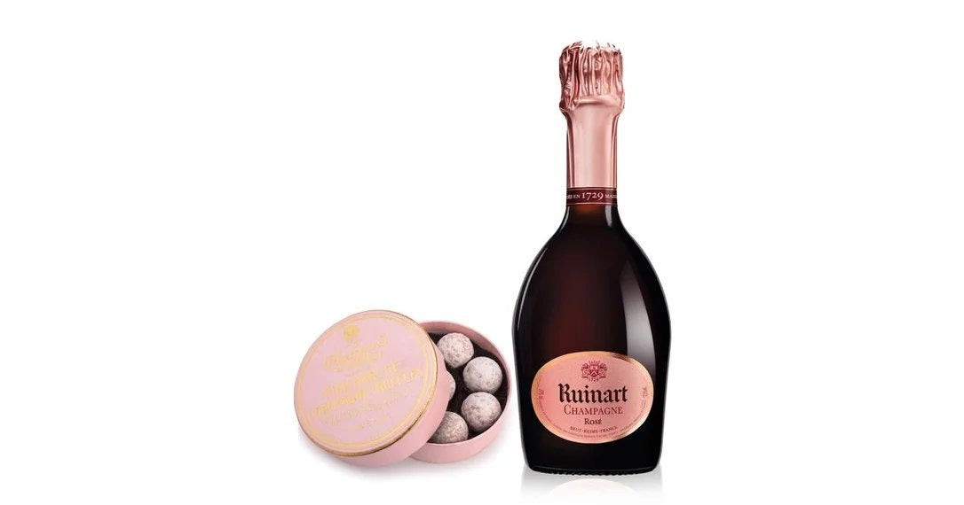 RuinartRoséChampagne37.5cl&PinkTruffles135g