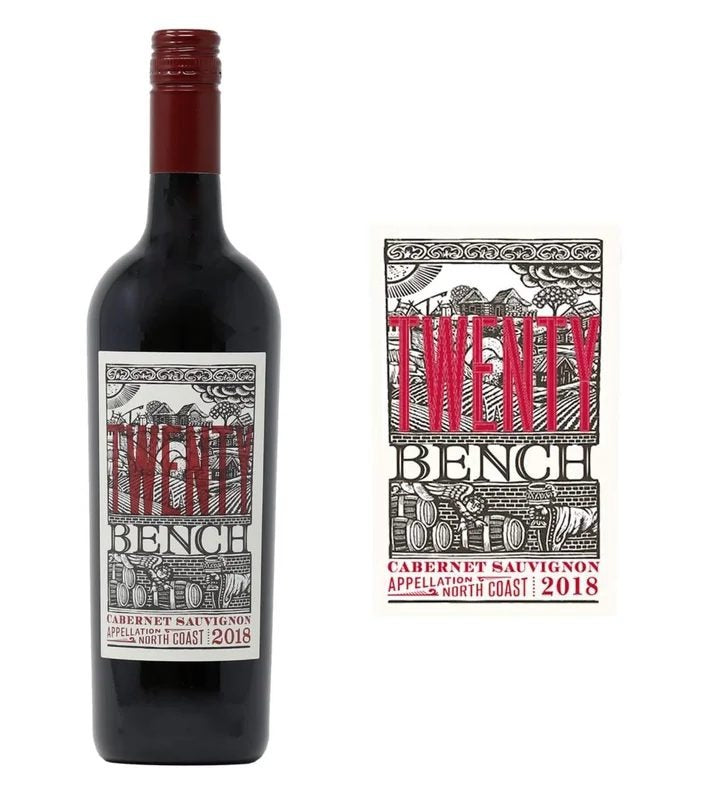 DAMAGEDLABEL:TwentyBenchCabernetSauvignon2021(750ml)