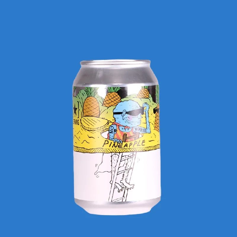 LervigNoWorriesPineappleAlcoholFreeBeer(0.5%ABV)