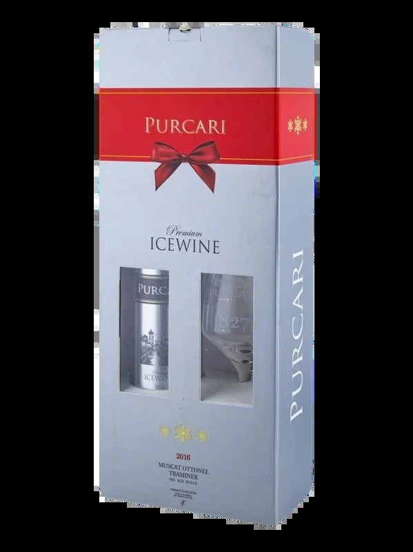 PurcariIceWineDessertMoldovanWhiteWinewithabrandedglass375ml