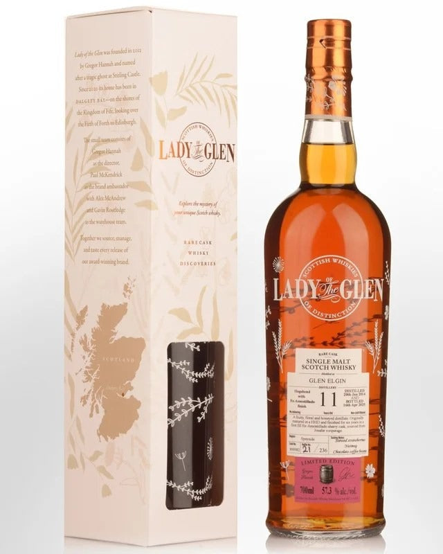 2014LadyoftheGlenGlenElginSingleCask#80098211YearOldCaskStrengthSingleMaltScotchWhisky(700ml)