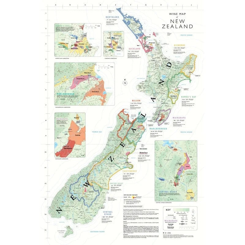 DeLong’sWineMapofNewZealand–WineRegions