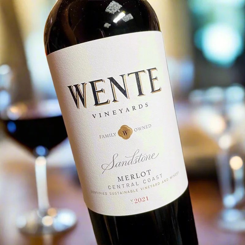 SandstoneMerlot2021WenteVineyards