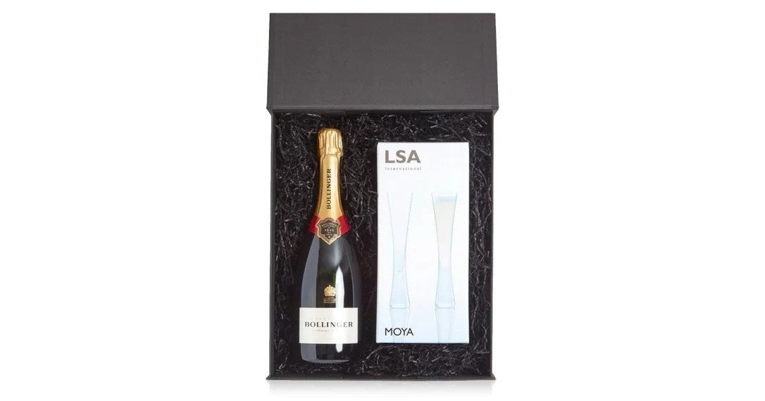 BollingerChampagne&LSAMoyaFlutesLuxuryGiftBox