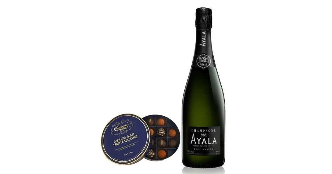 AyalaBrutMajeurChampagne&ChocolateTrufflesGift