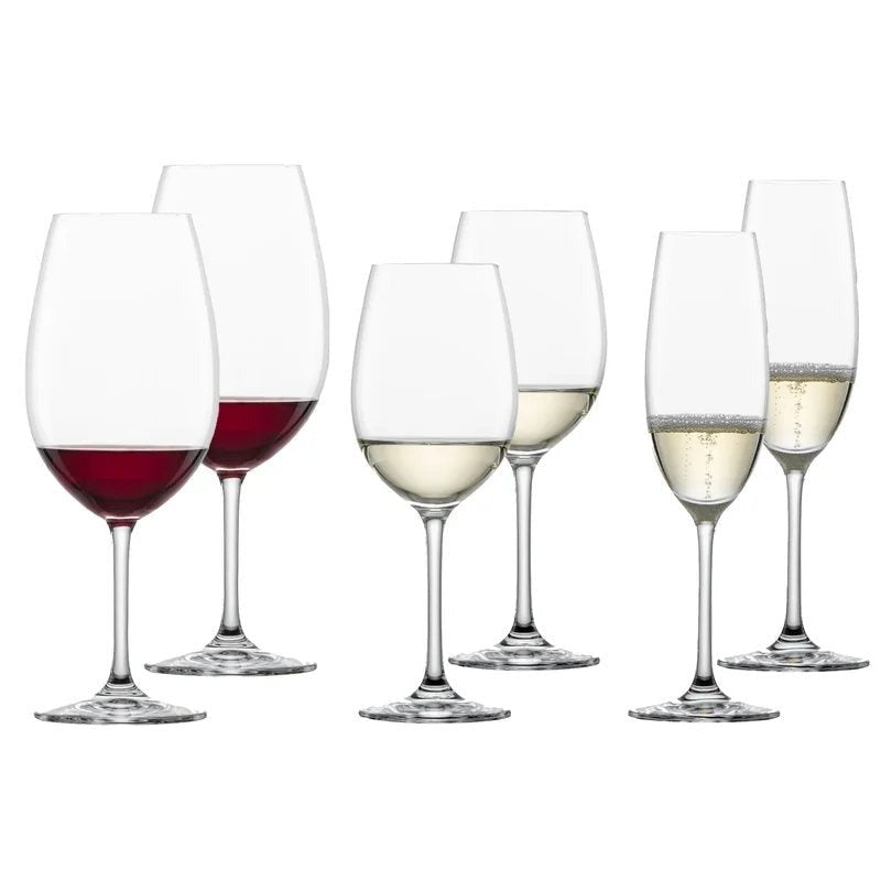 SchottZwieselIventoBordeaux,White&ChampagneGlasses–Setof6