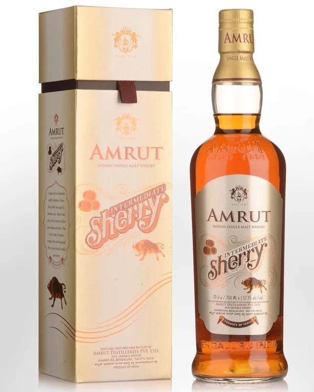 AmrutIntermediateSherryMaturedCaskStrengthSingleMaltIndianWhisky(700ml)