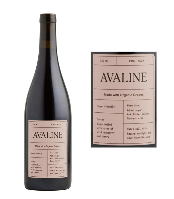 DAMAGEDLABEL:AvalinePinotNoirNV(750ml)