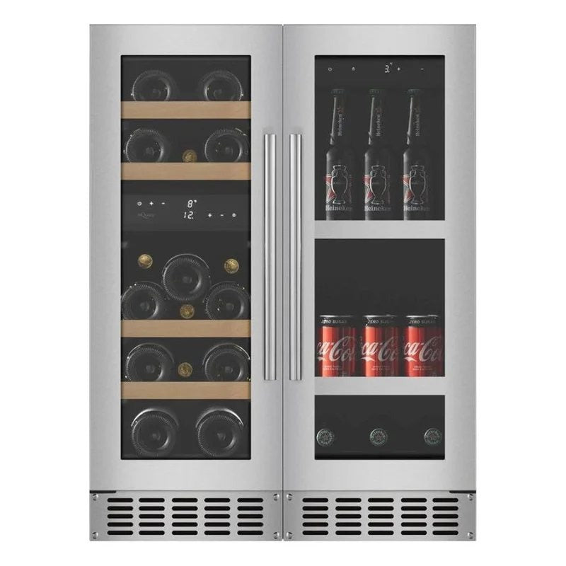 mQuvée–WineandBeerCooler–CombinationPackage60–StainlessSteel