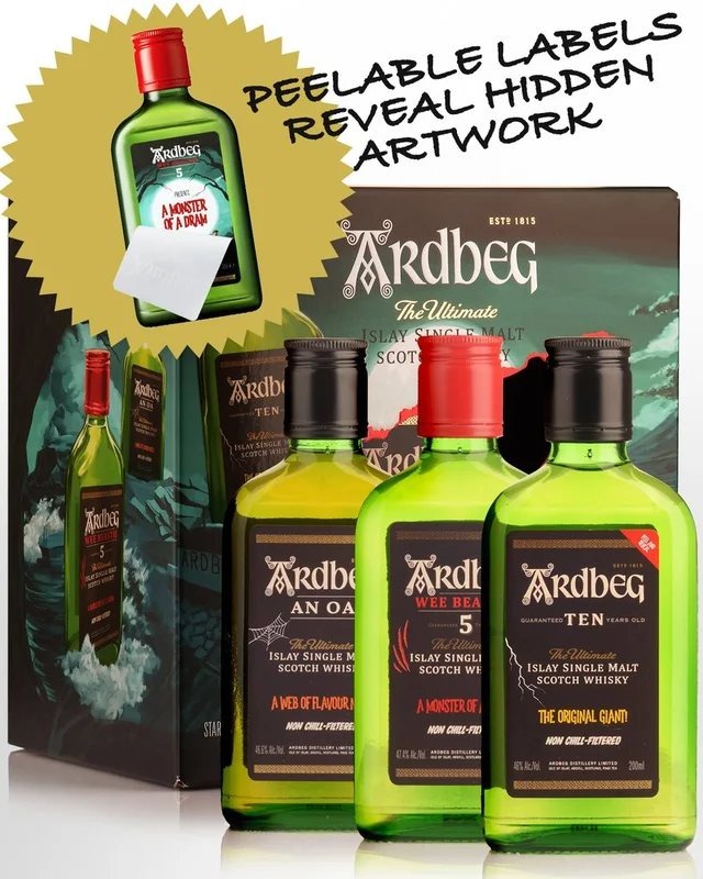 ArdbegMonstersofSmokeLimitedEditionSingleMaltScotchWhiskyTastingPack(3x200ml)