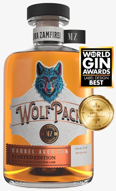 MaguraZamfireiWolfPackBarrelAgedGinRumCaskLimitedEditionPremiumGin500ml