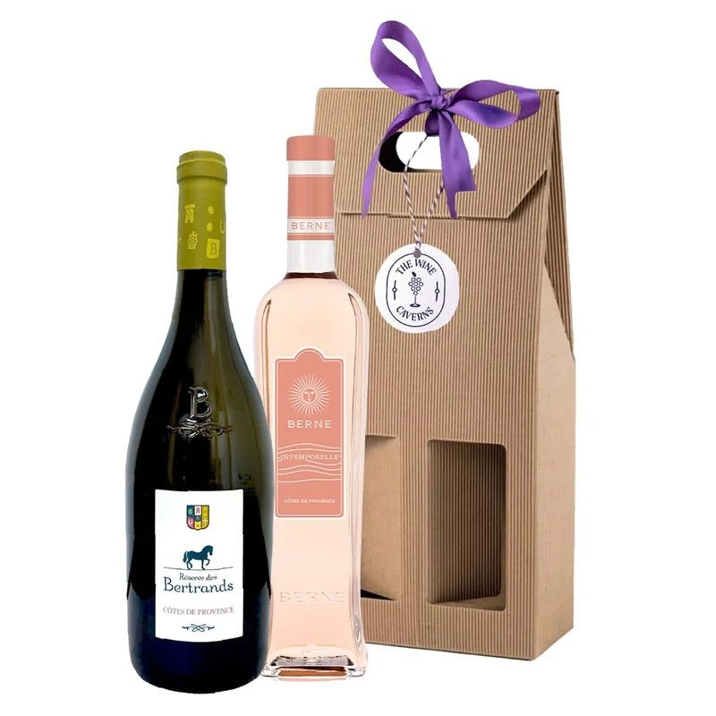 GiftSet–TwinPack:WinesforTwo|BerneIntemporelleRosé&LaRéservedesBertrandsWhite