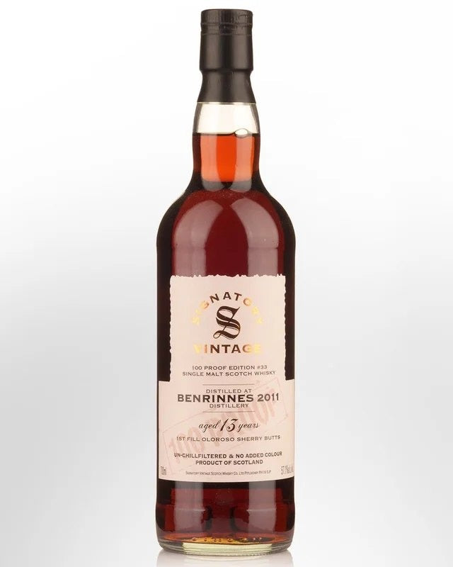 2011SignatoryVintageBenrinnes13YearOld100ProofEdition#33SingleMaltScotchWhisky(700ml)