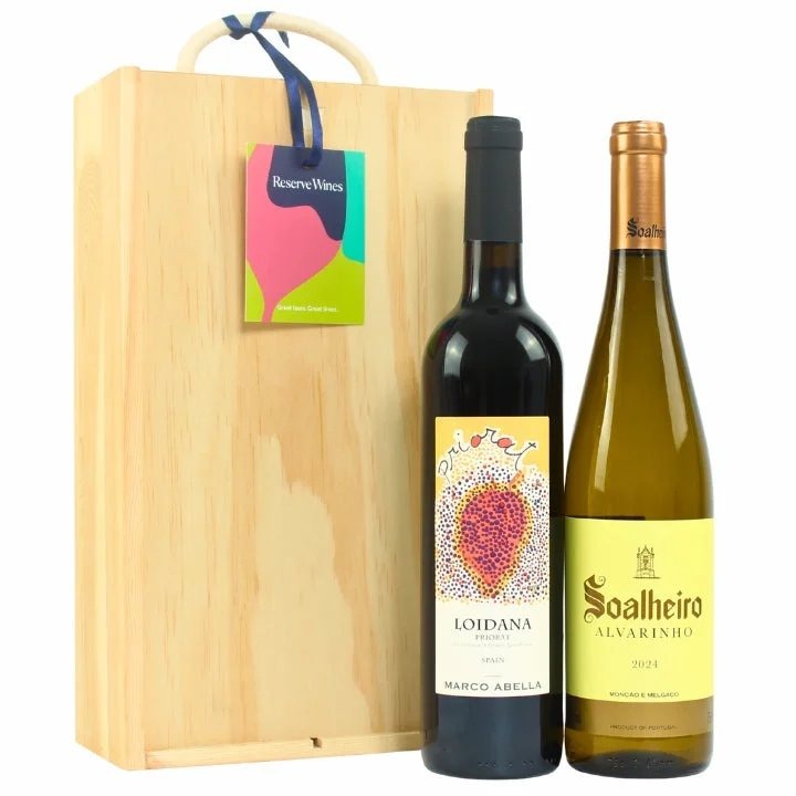 DeluxeBirthdayWineGift–AlvarinhoWhiteWineandPrioratRedWine