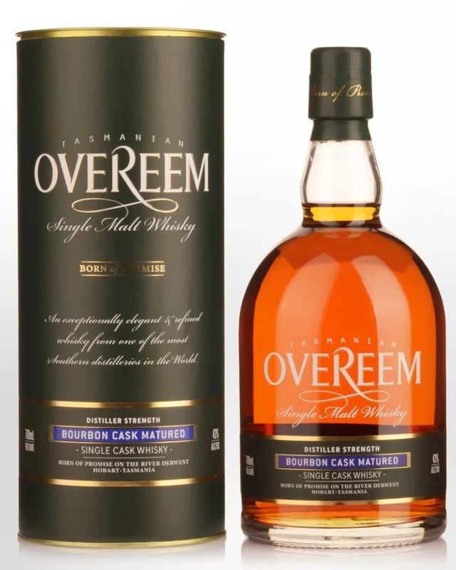 OvereemDistilleryDistillerStrengthBourbonCaskMaturedSingleMaltAustralianWhisky(700ml)–43%