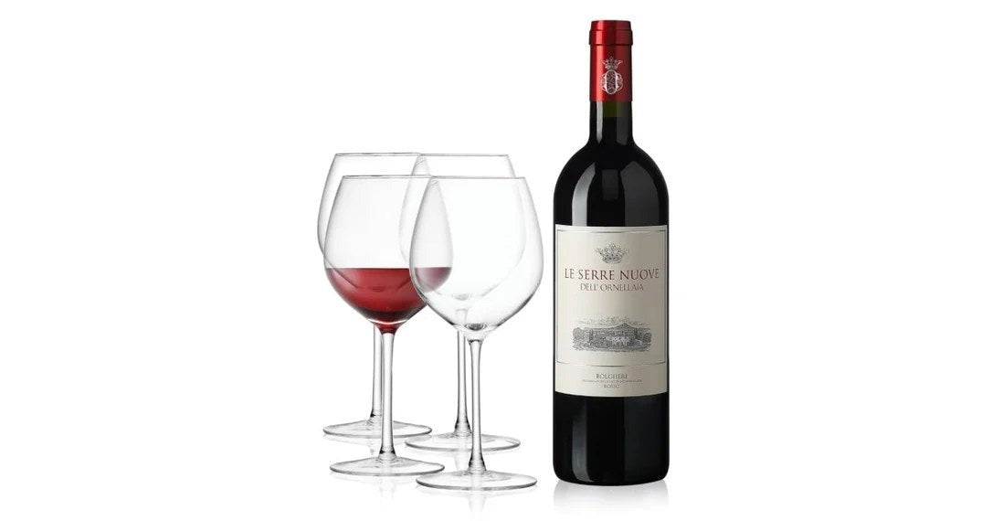 OrnellaiaLeSerreNuove75cl&LSAWineCollectionRedWineGlasses