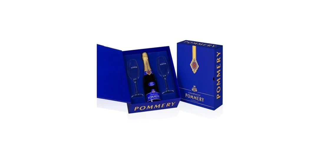 PommeryBrutRoyal&2FluteChampagneGiftSet