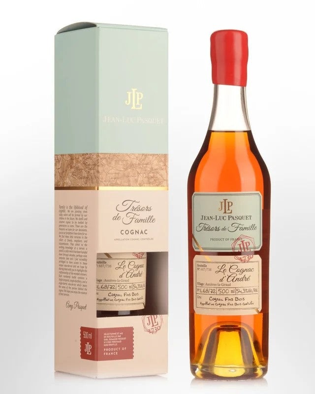 JeanLucPasquetTresorsdeFamilleL.68/72LeCognacd’AndreSingleEstateFinsBoisCognac(500ml)