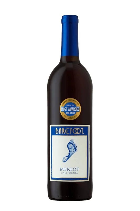 DAMAGEDLABEL:BarefootMerlot(750ml)