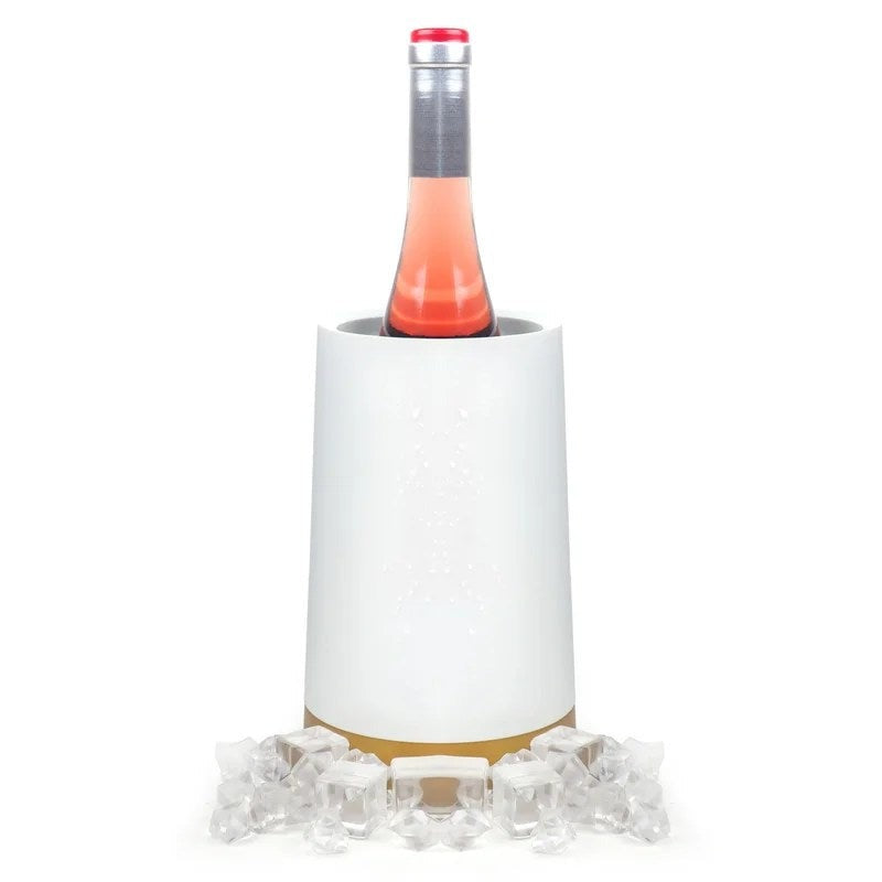 PulltexWine&ChampagneBottleCoolerPot–White&Gold