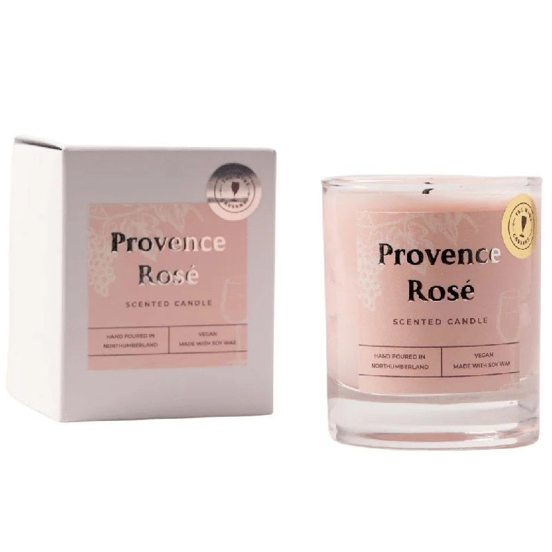 GiftHand-made–ProvenceRoséWineCandle