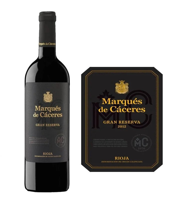 DAMAGEDLABEL:MarquesdeCaceresRiojaGranReserva2015(750ml)