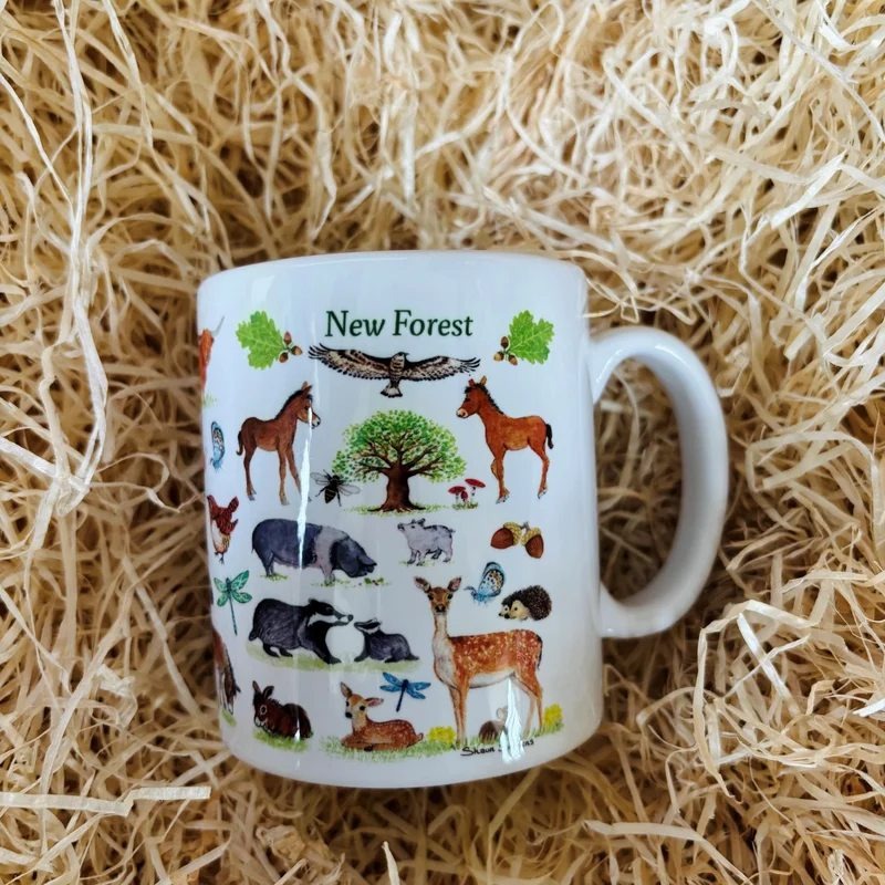 ShaunStevensLargeMug–NewForestAnimals