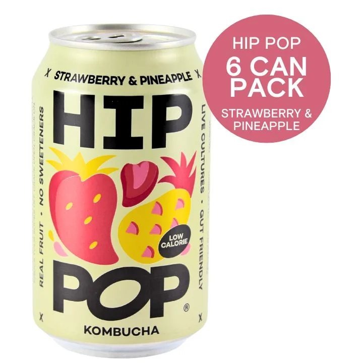 HipPopBundle,StrawberryPineappleKombucha6x330ml