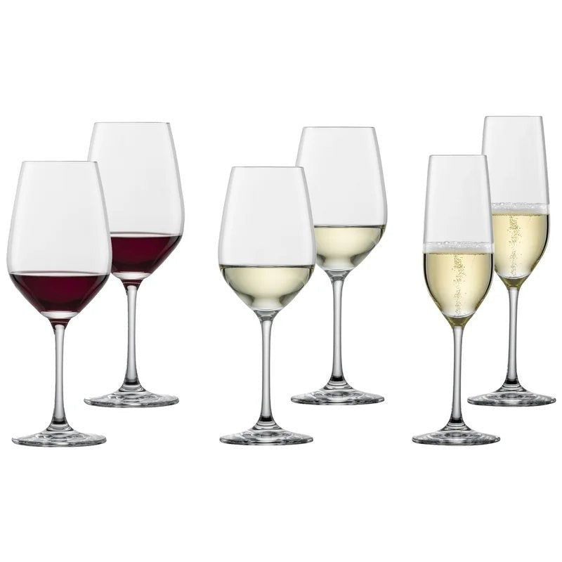 SchottZwieselVinaRed,White&Champagne–Setof6