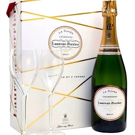 Laurent-PerrierLaCuvéeChampagne–2GlassesGiftSet