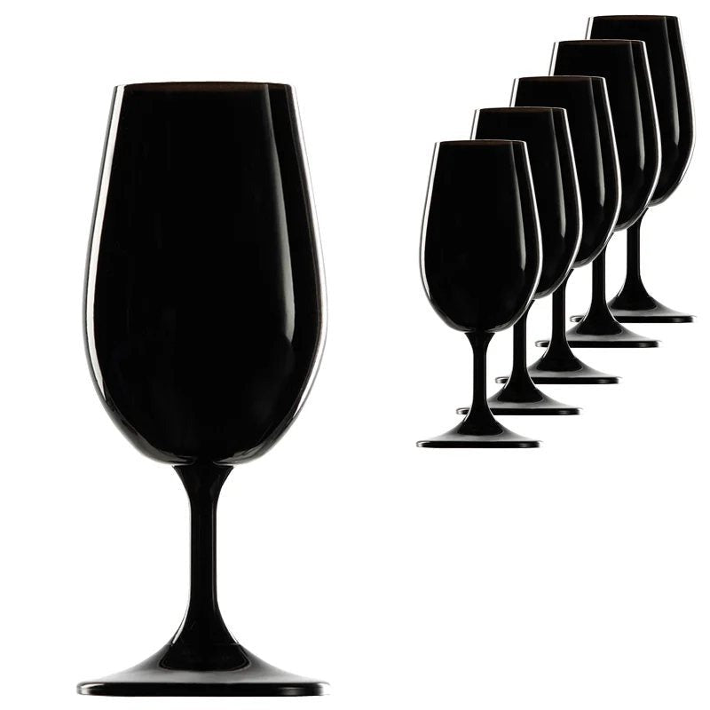 ISOTypeBlackWineTastingGlasses21cl–Setof6(BlindWineTastings)