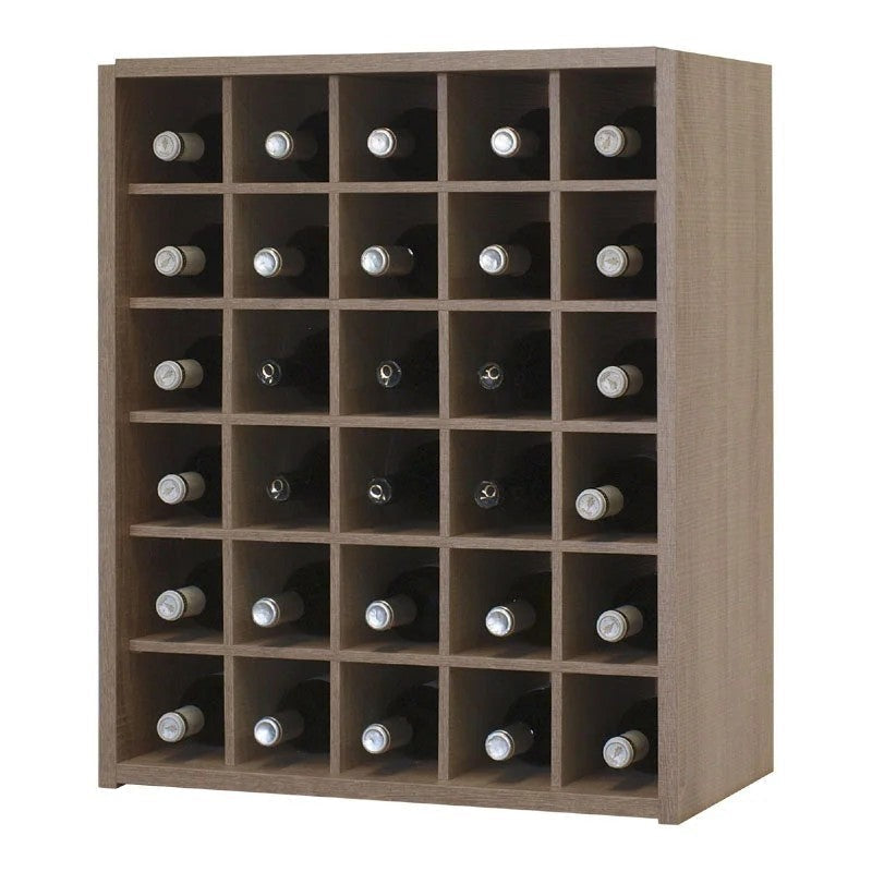 MalbecSelf-AssemblySeries–30BottleMelamineWineRackKit–RusticOakEffect