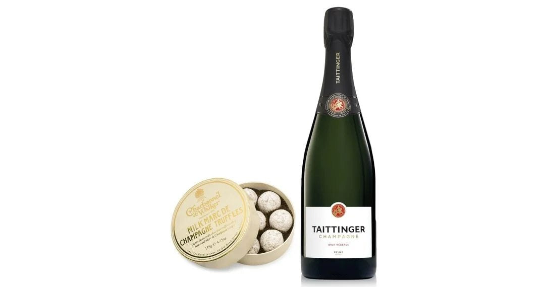 TaittingerBrutRéserveChampagne75cl&MilkTruffles135g