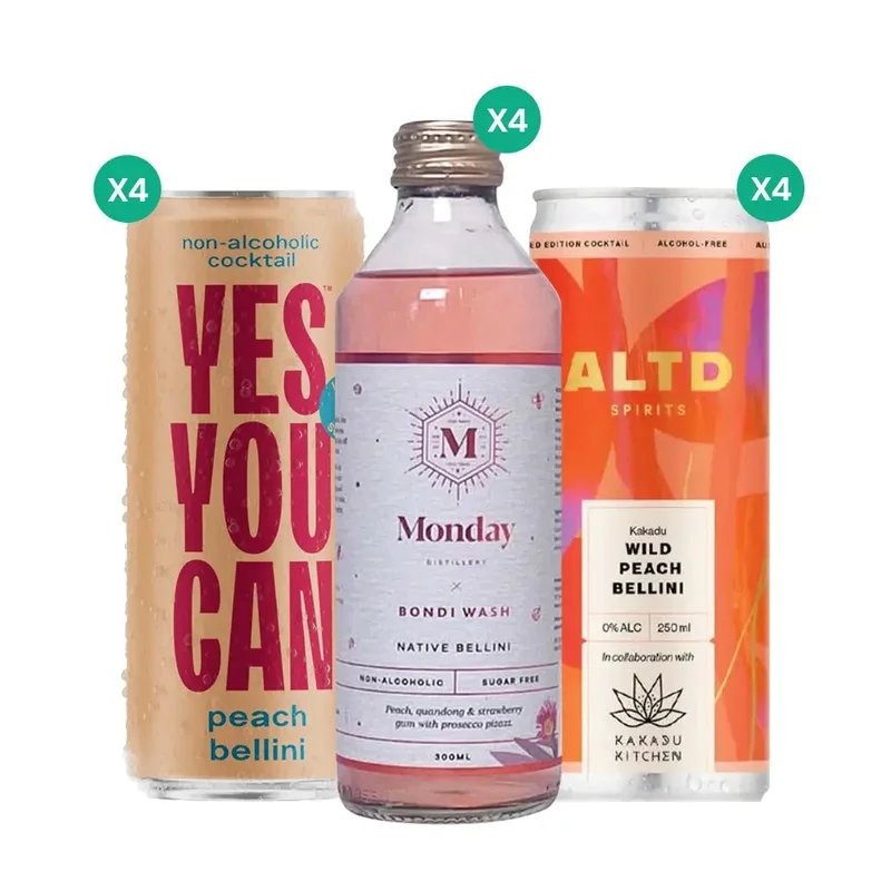 Pop&PeachNon-AlcoholicBelliniMixed12Pack