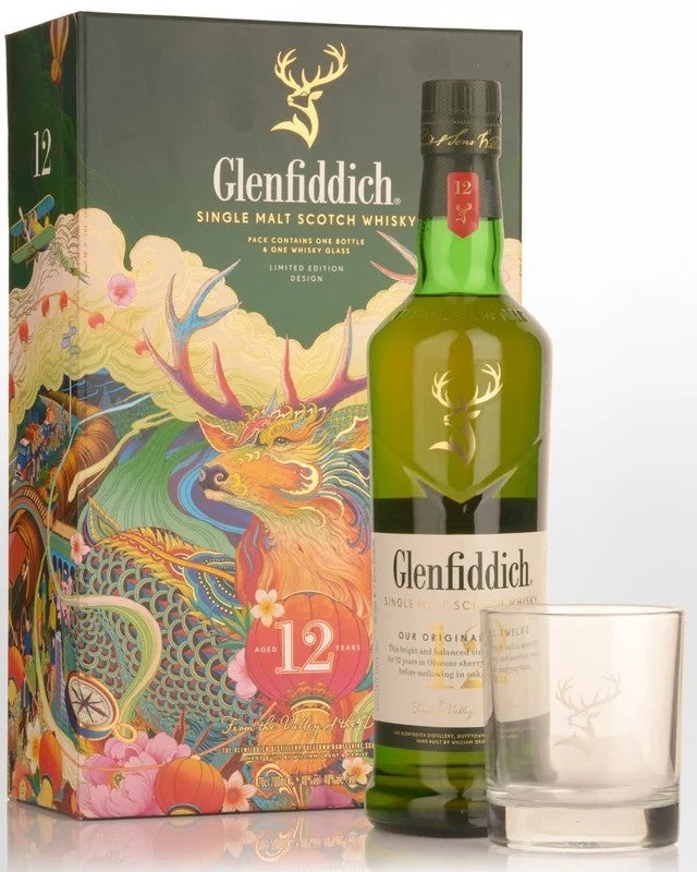 Glenfiddich12YearOldSingleMaltScotchWhisky(700ml)–WhiskyTumblerGiftPack