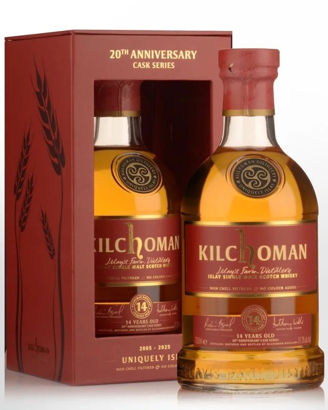 Kilchoman14YearOld20thAnniversaryCaskSeriesEx-BourbonBarrelsSingleMaltScotchWhisky(700ml)