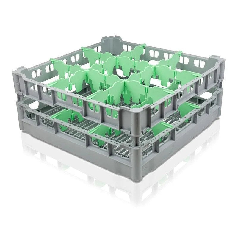 FriesGlassWasherTray500x500mm–9Glasses–150mmCell