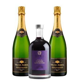 PackKIRROYAL–CrémantetCrèmedeCassisdeBourgogne