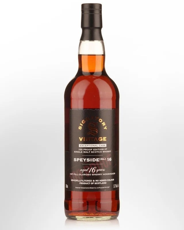SignatoryVintageSpeyside(GL)16YearOld100ProofEdition#7ExceptionalCaskSingleMaltScotchWhisky(700ml)