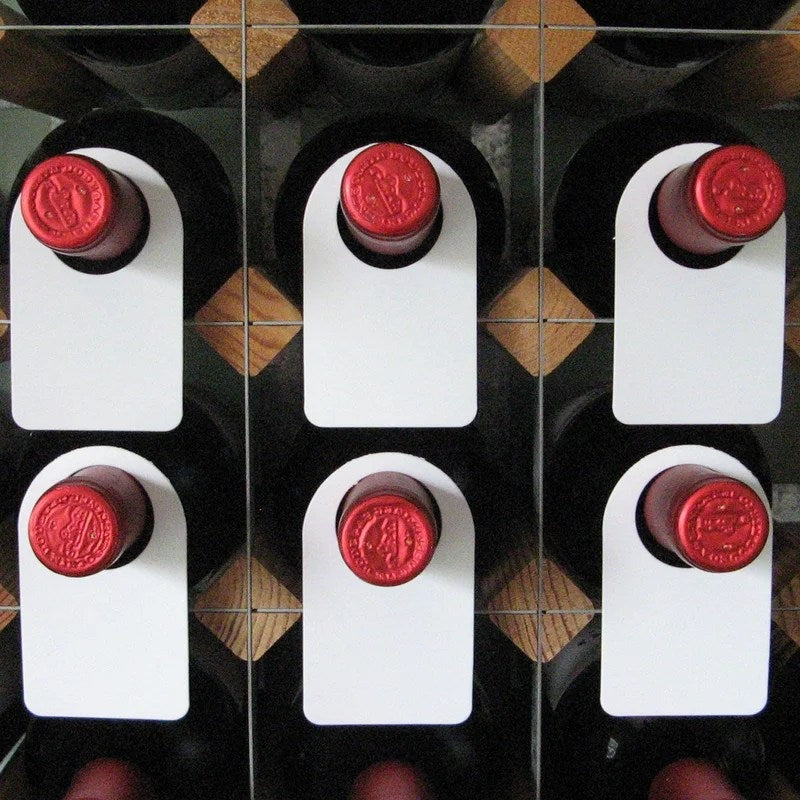 PlasticWineBottleNeckTags–Setof100