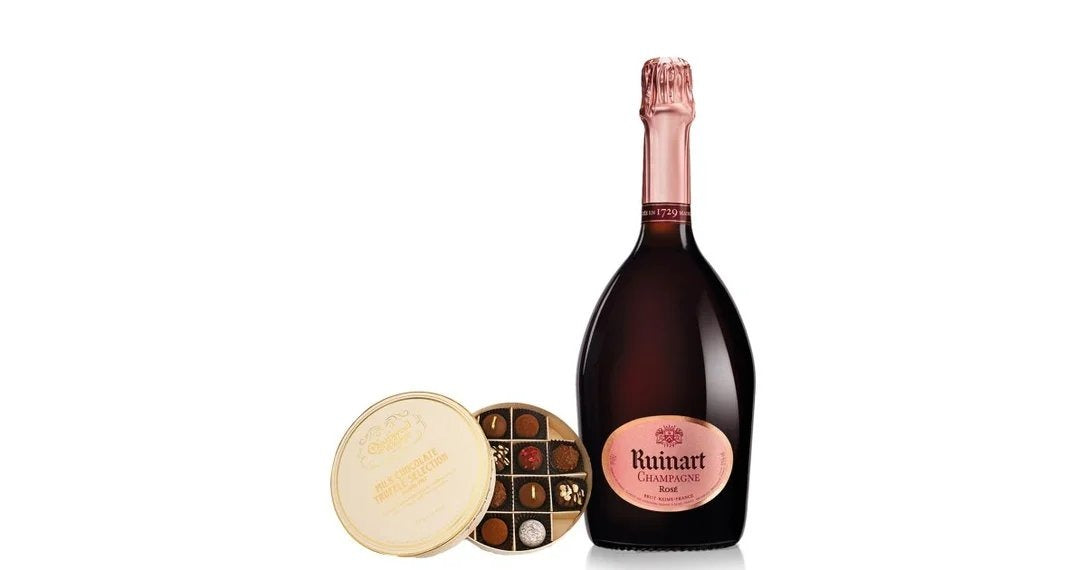 RuinartRoséChampagne&ChocolateTrufflesGift