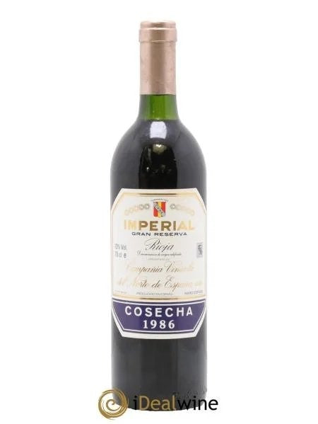 RiojaDOCGImperialGranReservaCompaniaVinicoladelNortedeEspana1986