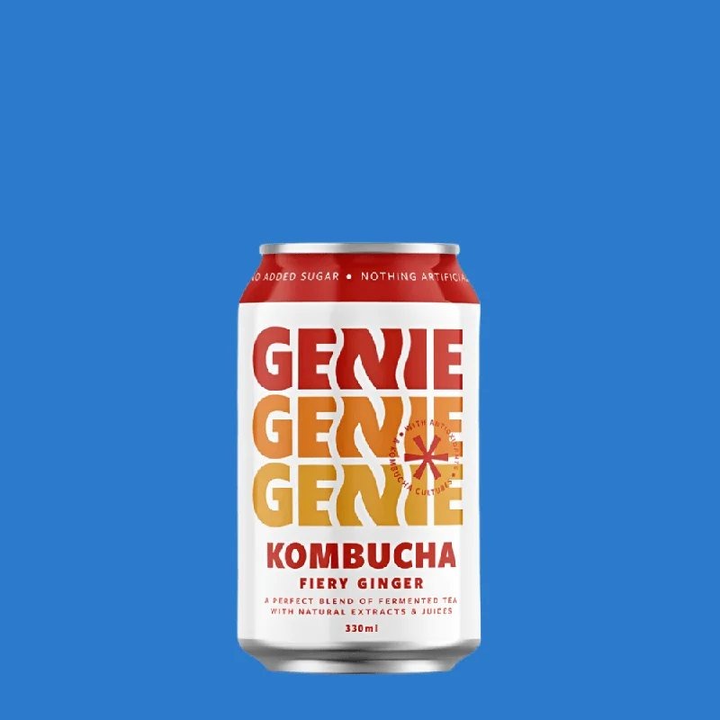 GenieDrinks‘FieryGinger’KombuchaSoda(0%ABV)
