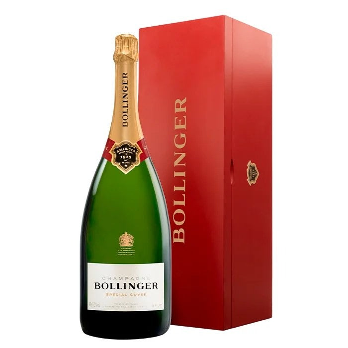 BollingerSpecialCuvéeBrut–JeroboamRedWoodGiftBox