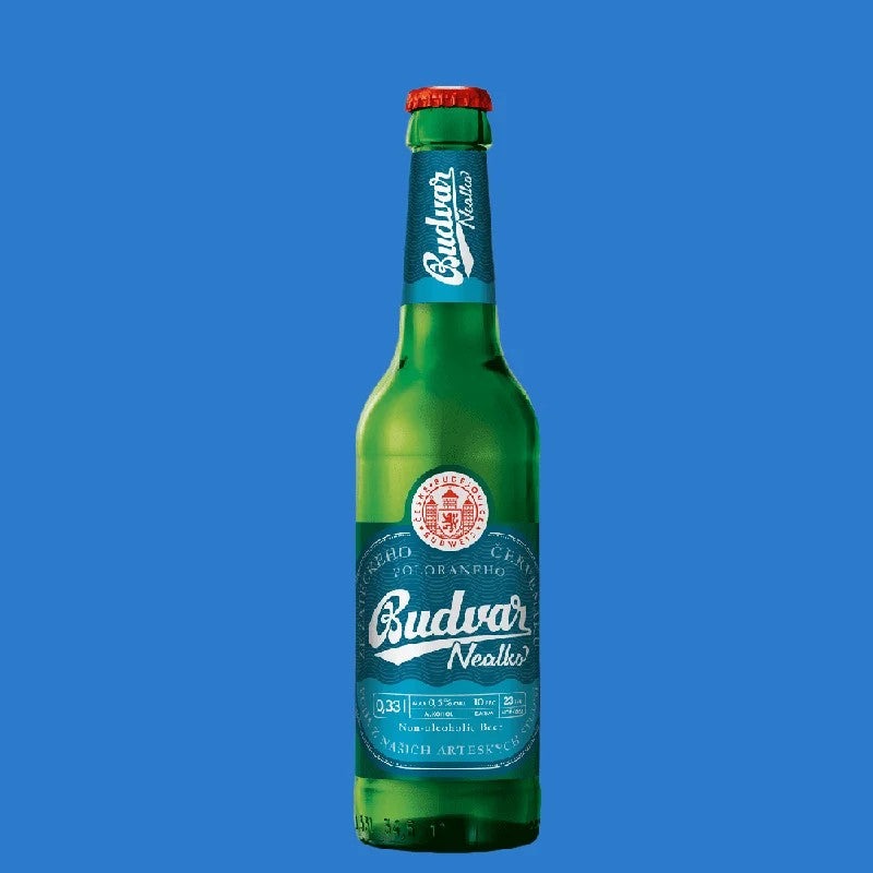 BudweiserBudvarNealkoAlcoholFreeLager330ml(0.5%ABV)