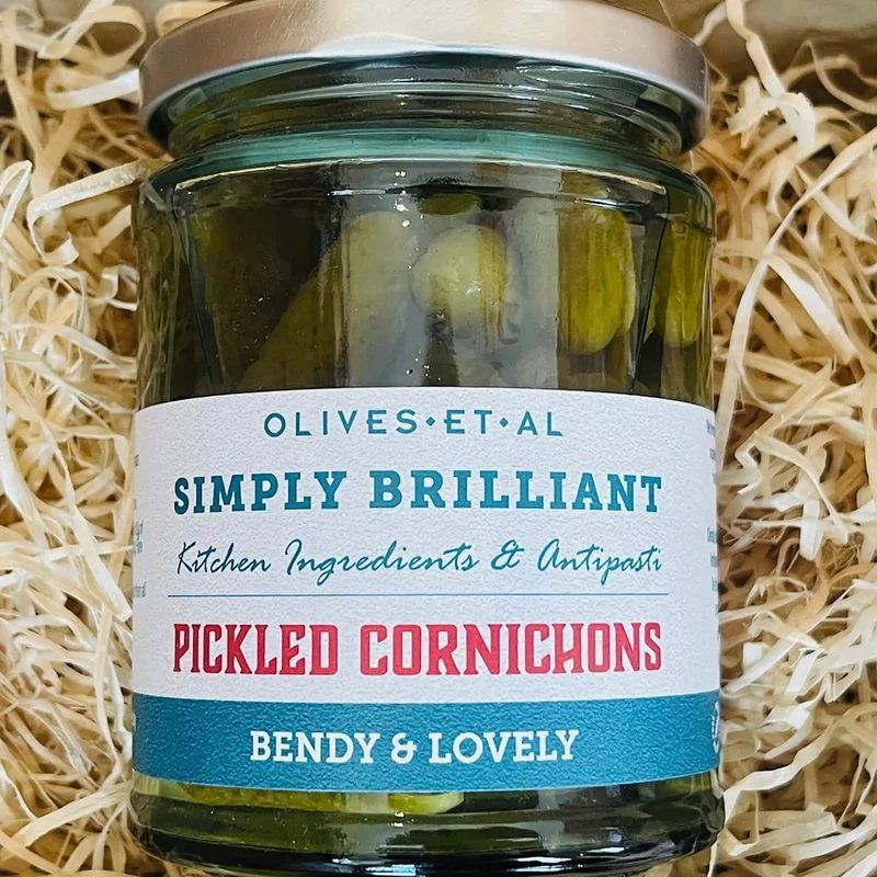OlivesetAlSimplyBrilliantPickledCornichons285g
