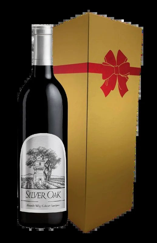 SilverOakAlexanderValleyCabernetSauvignonWithGoldGiftWineBox