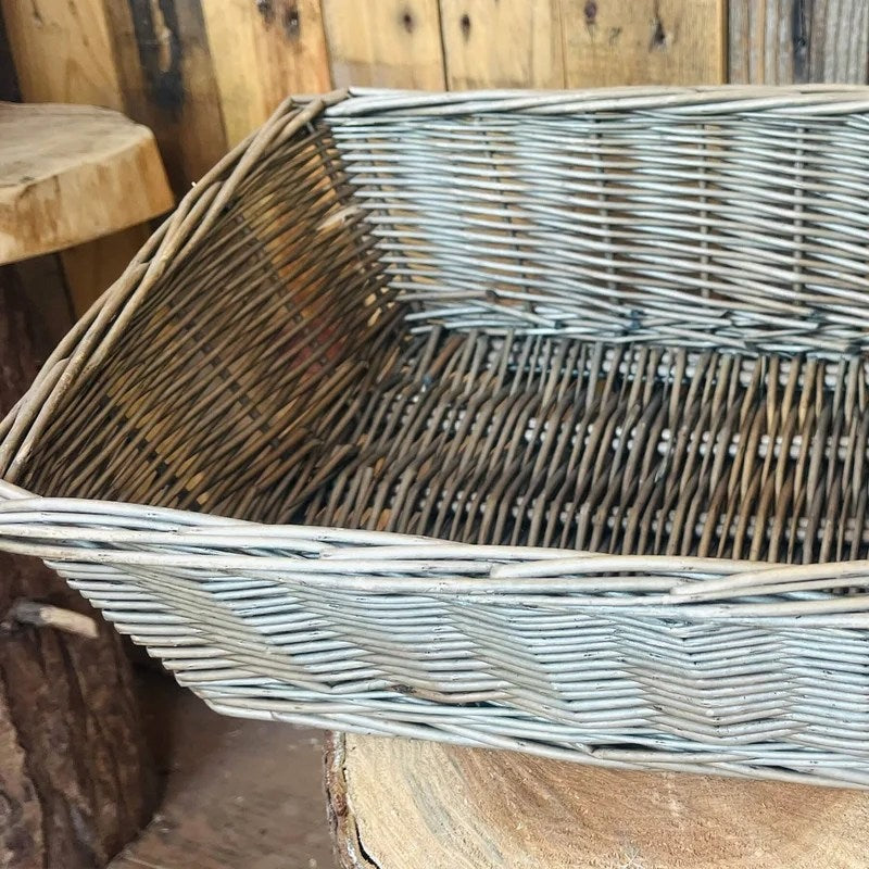 LargeAntiqueWillowBasket
